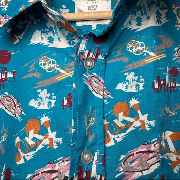 RSI “Ports of Stanton “ XL button down shirt. 100% cotton - Picture 4 of 9